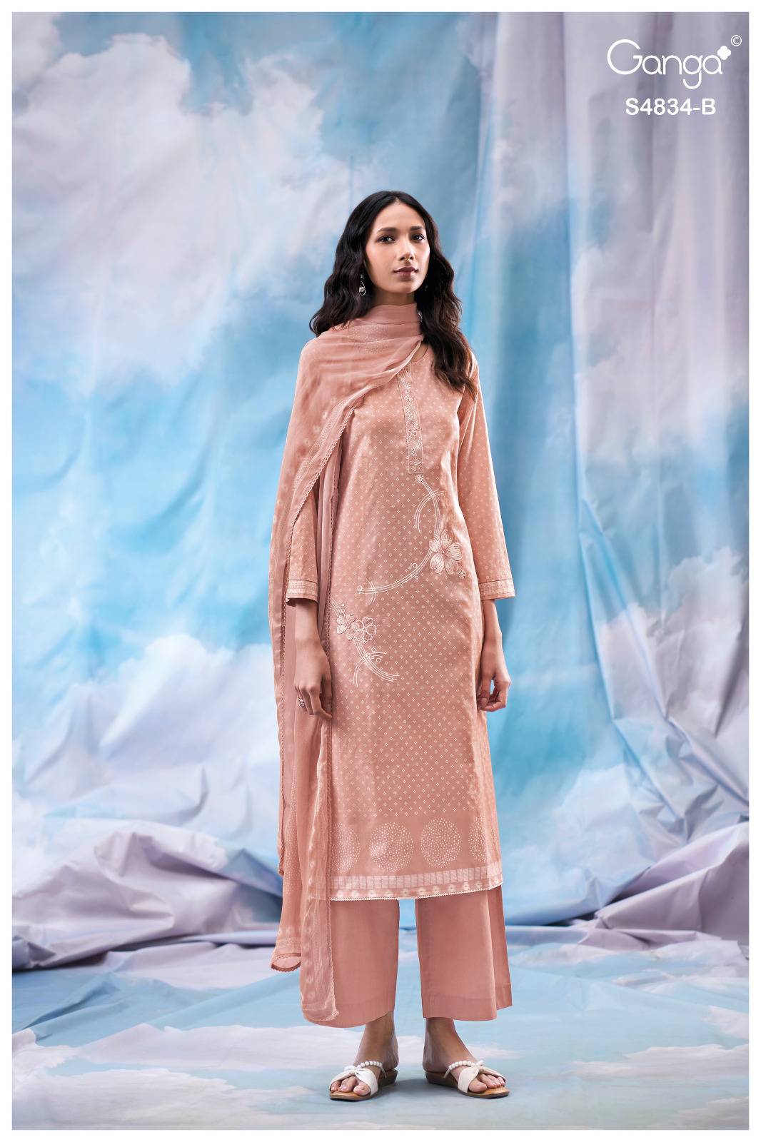 AISLINN 4834 By Ganga Fashion Stylish Beautiful Colourful COTTON Dresses At Wholesale Price